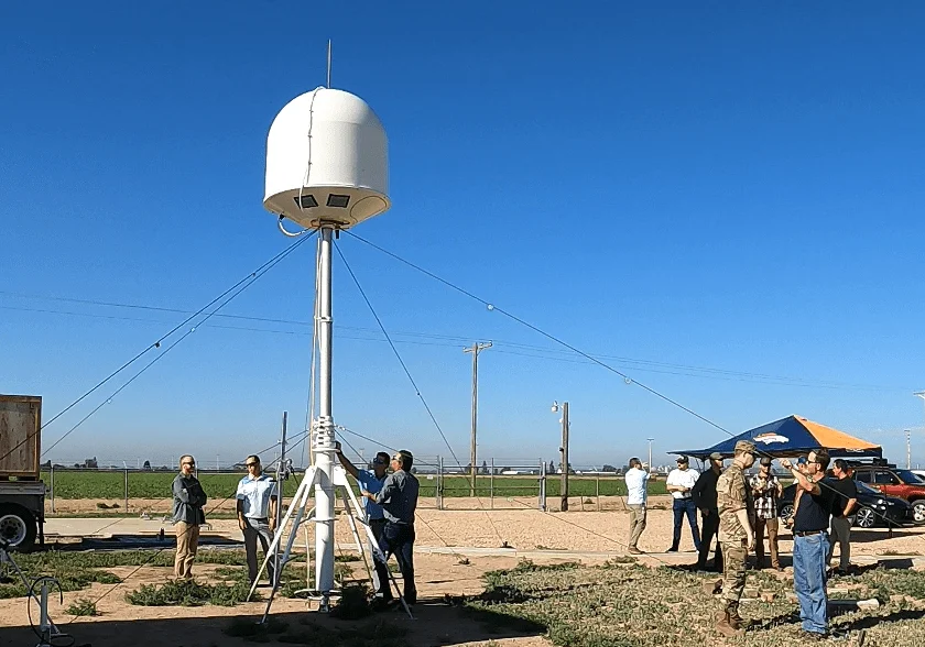 The USAF team evaluated the ARS prototype Portable Weather Radar system for performance, user interfaces, data products and installation and tear down effectiveness during their visit to CSU CHILL site in Greeley, CO
